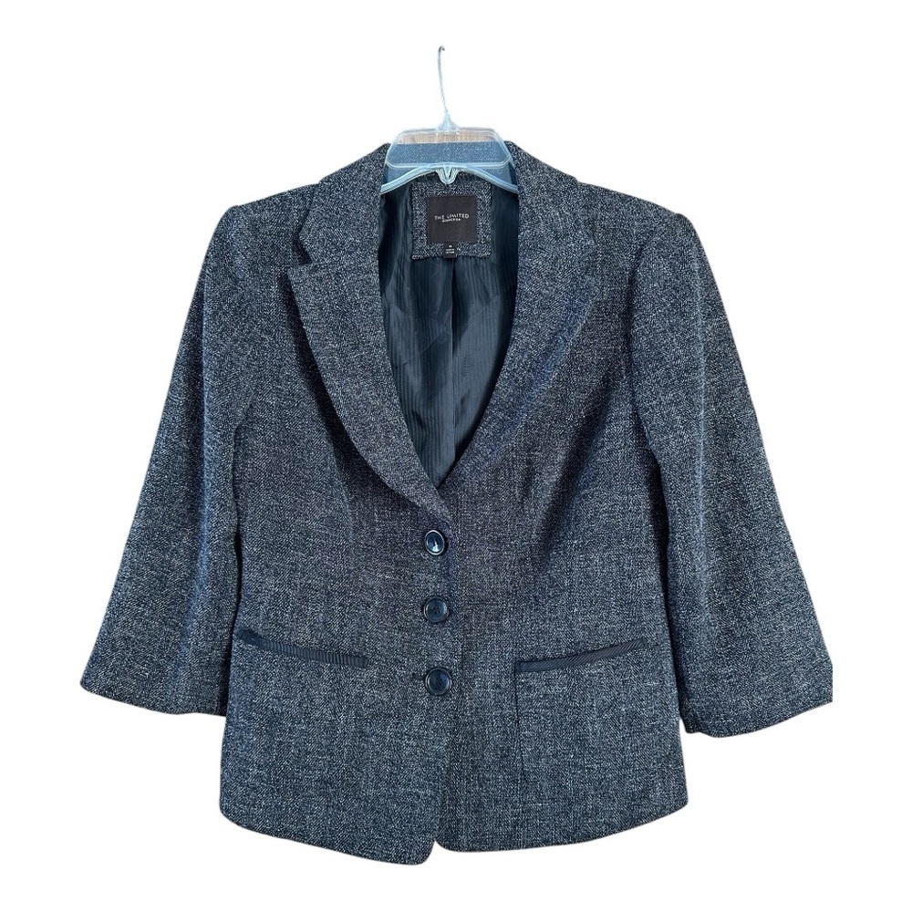 The Limited Women’s Gray Blazer, Three Quarter Sleeves, Sz Medium